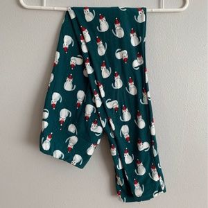 Lularoe One size Christmas cat leggings